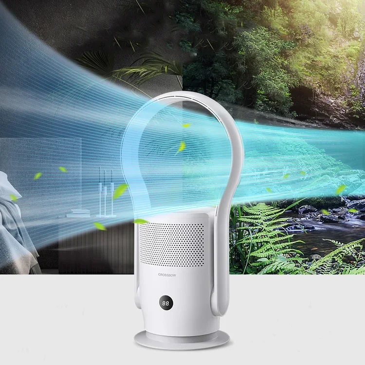 Kipas Angin Ruang Tamu Tuya Wi-Fi с дистанционным управлением бесшумный безлопастной башенный