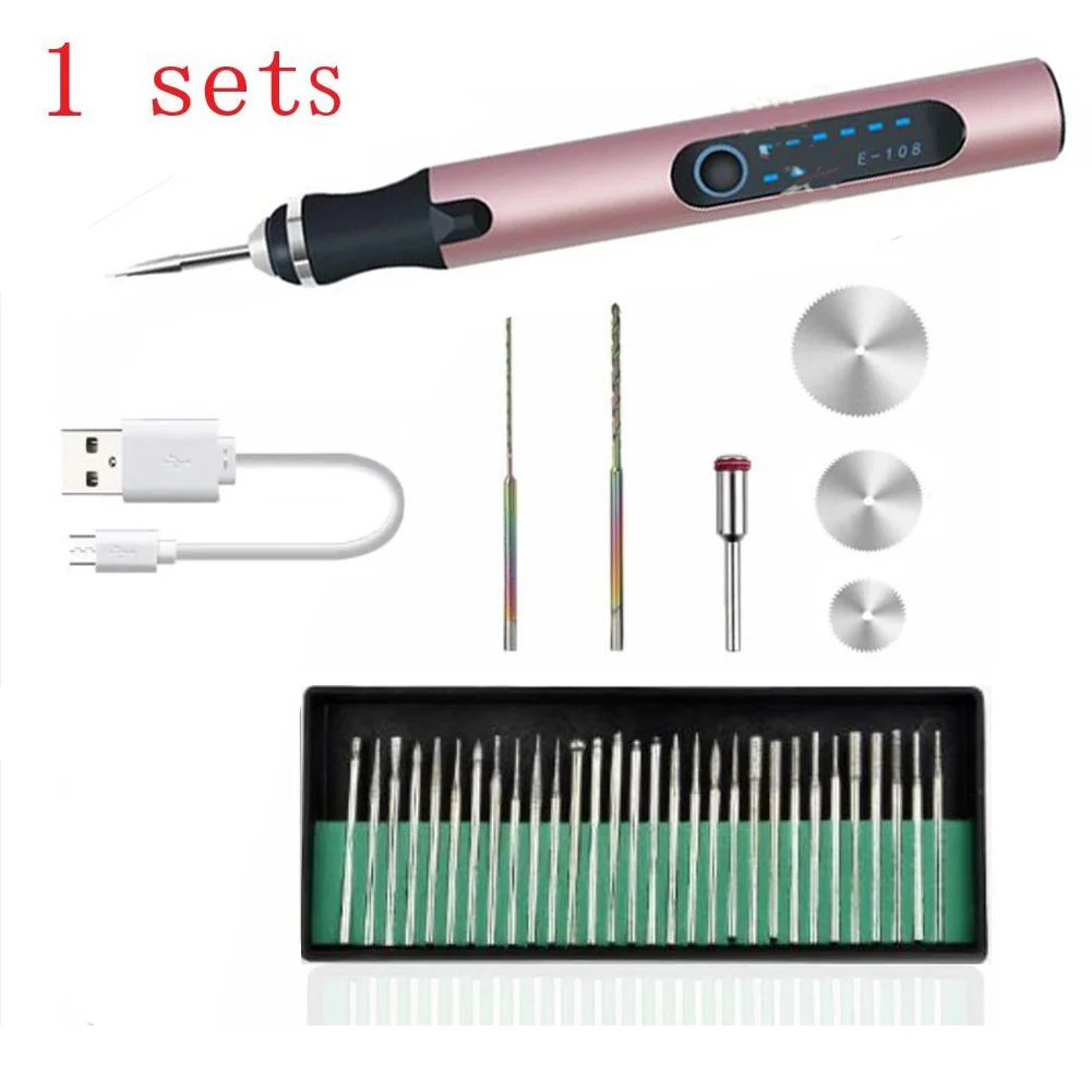 

Mini Cordless Electric Engraving Pen Grinding Machine Rechargeable 3 Speeds Carving Diy Engraver Grinder Polishing Rotary Tools