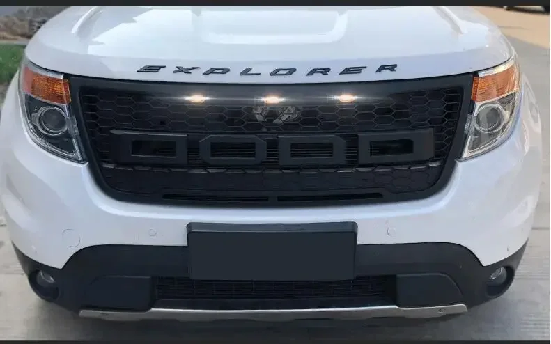 Сетчатая решетка переднего бампера сотовая сетка со светодиодной подсветкой для