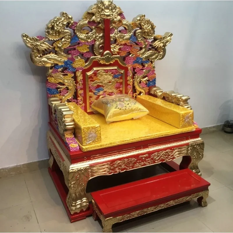 Стул из цельного дерева золотой дракон стул для медитации сидячий медитация