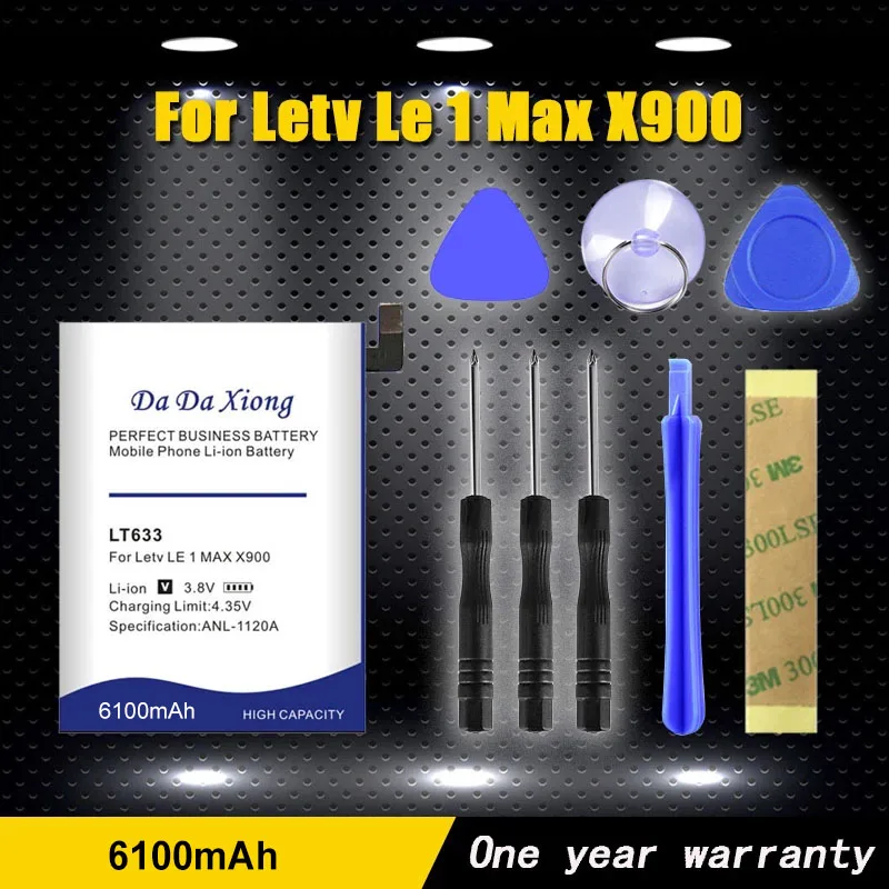 

6100mAh LT633 Battery for Letv 1 Max X900 one