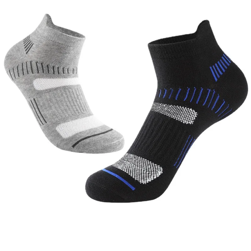 5Pairs High Quality Men Running Outdoor Ankle Socks Breathable Cotton Sports Socks Casual Athletic Thin Cut Short Sock Plus Size