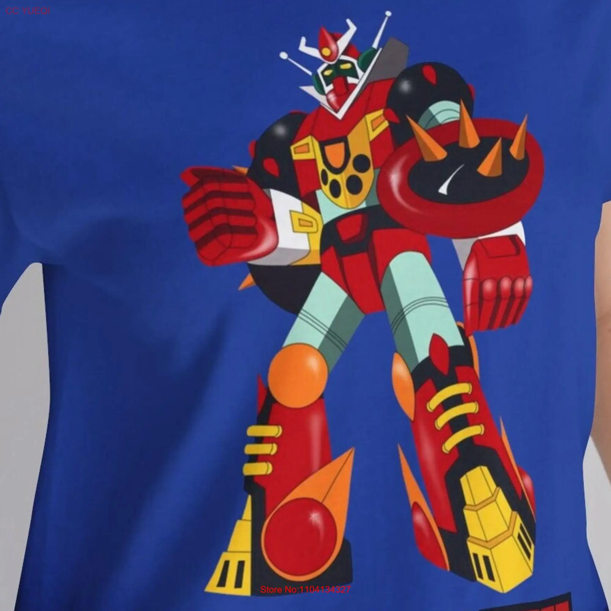 Классическая аниме-футболка в винтажном стиле 70-х и 80-х с роботом Mechander робо