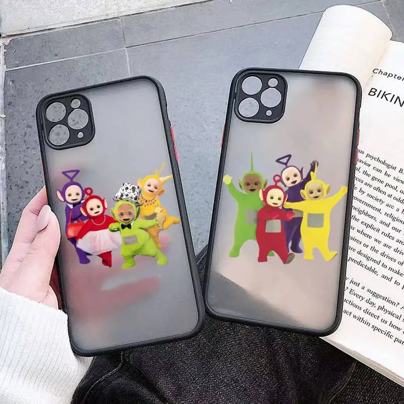 

Teletubbie cute cartoon Phone Case matte transparent For iphone 11 12 13 7 8 plus mini x xs xr pro max cover
