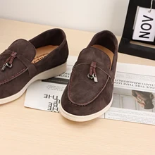 Italian Summer New Luxury Brand Designer 2023 Fashion Luxury Leather Men's And Women's Flat Casual Shoes 