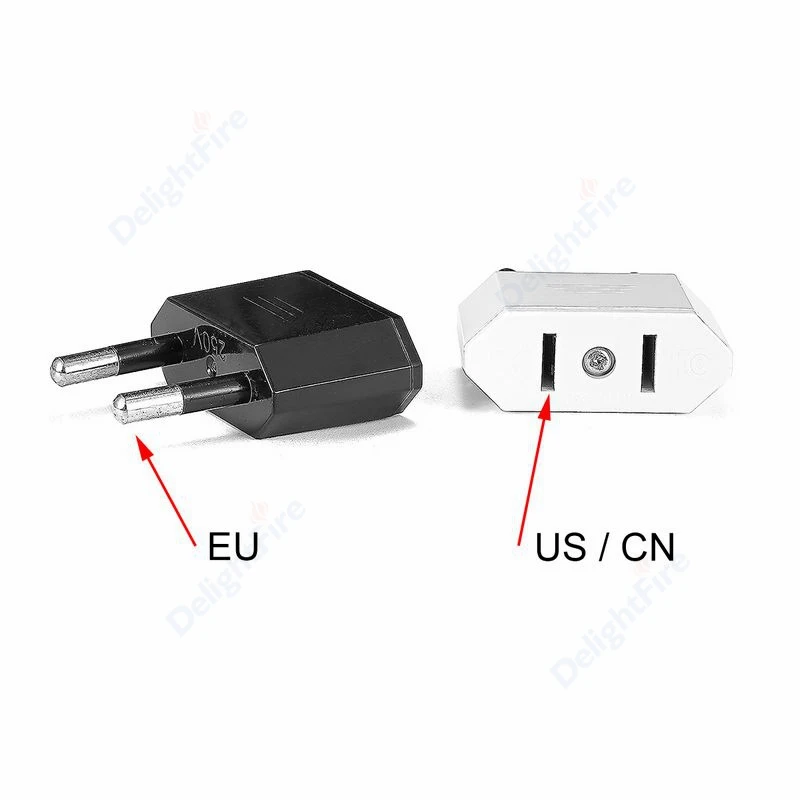 American China To EU Europe Travel Power Adapter 2 Pin CN US To EU Plug Adapter Euro Type C AC Converter Electrical Socket images - 6