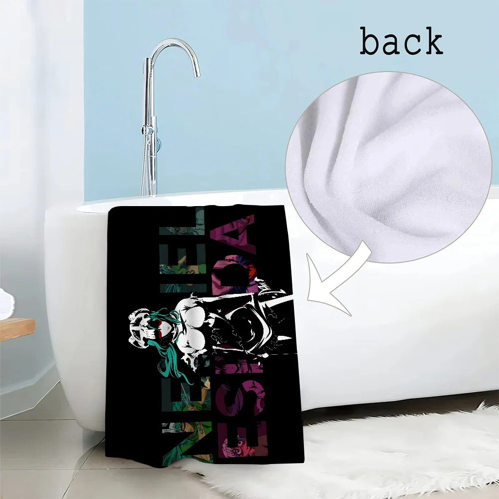 Полотенце в стиле аниме Nelliel B-Bleach хлопковое полотенце премиум-класса из