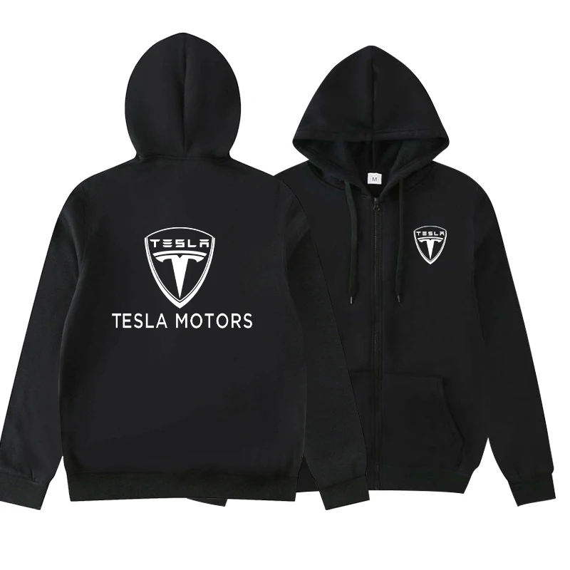 

2022NEW for TESLA Sweatshirt Hoodies Men Fashion Coat Pullover Fleece Pullover Unisex Man Sweatshirts