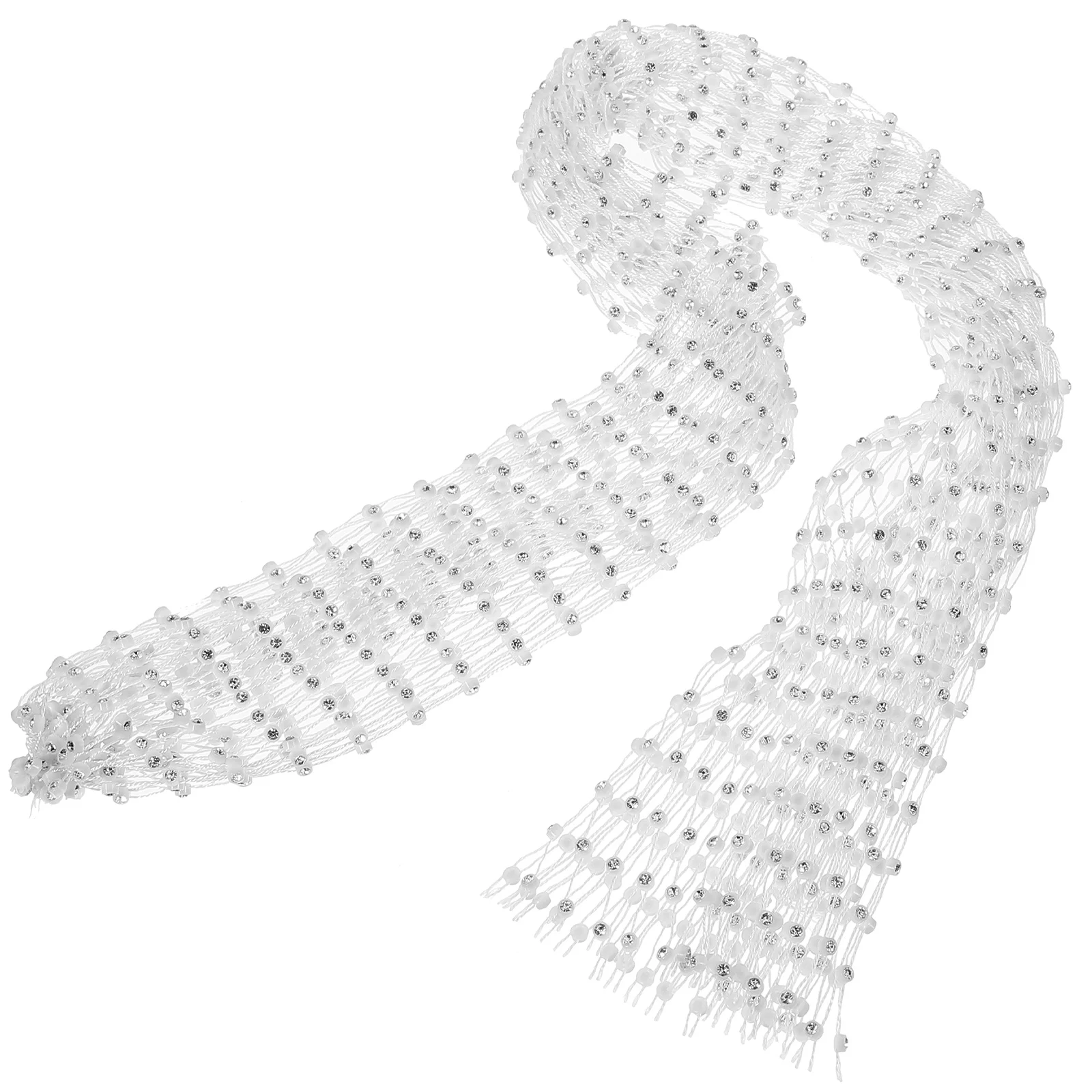 

Bandana Headbands Women Mesh Turban Hat Rhinestone Scarfs 95% Polyester Miss Delicate Hair Scarves