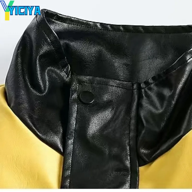 Рисунок 4 - YICIYA кожаная куртка желтая куртка