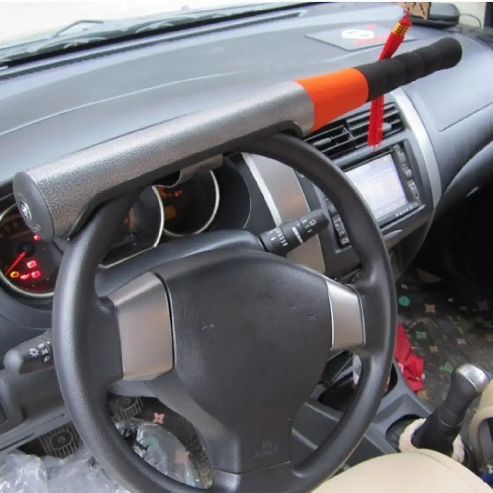 

Steel Auto Steering Wheel Lock Portable Modification Excellent Baseball Bat Steering Wheel Lock