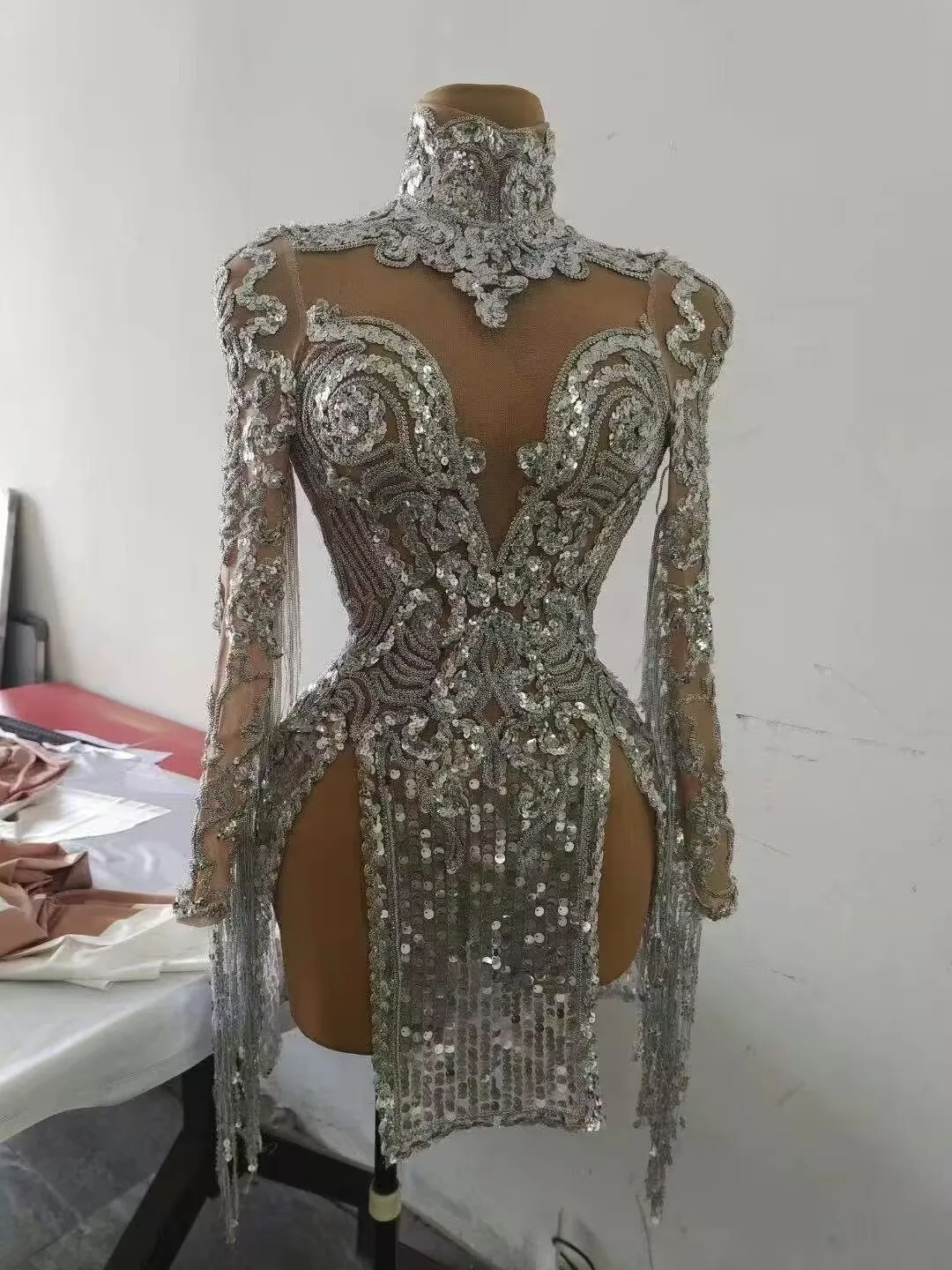 ПЛАТЬЕ PARTITION SEQUIN (ЧИТАЙТЕ ДОСТАВКИ) Роскошный женский наряд для дня рождения