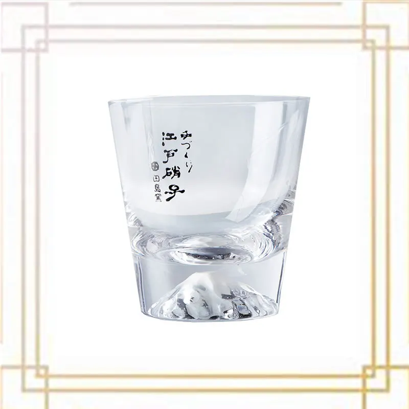 

Кружка из хрустального стекла с изображением Снежной Горы Fuji, яркая печать, семейный холодильник, набор из 6 бессвинцовых баров