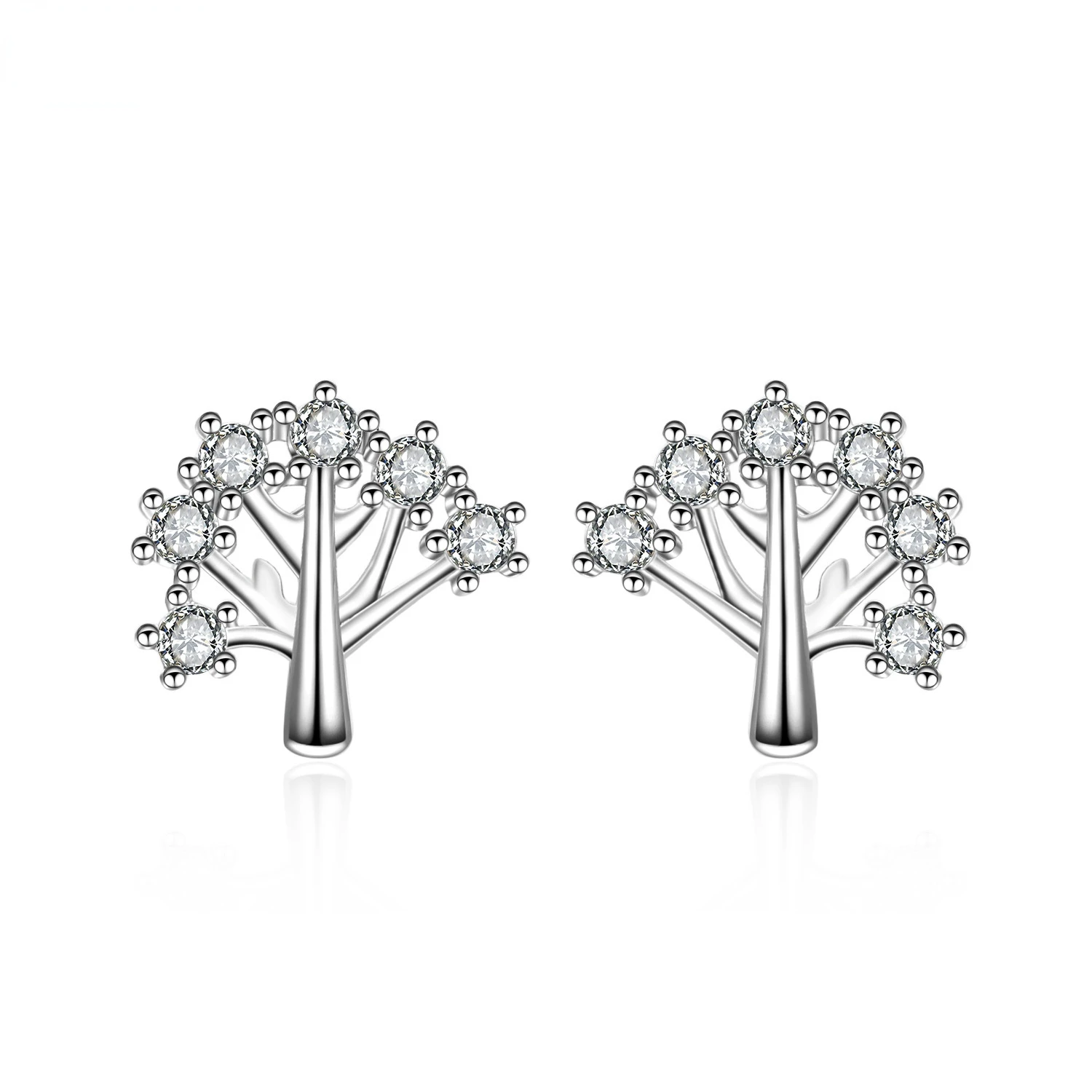 

Simple Temperament Leaves Women Stud Earrings Cubic Zirconia Wedding Party Daily Wearable Fashion Jewelry Hot Dropshipping