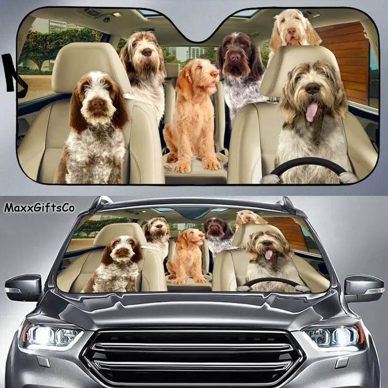 

Автомобильный солнцезащитный козырек Spinone Italiano, семейный козырек для собак на ветровое стекло, автомобильные аксессуары для собак, украшение автомобиля, подарок для папы, мамы