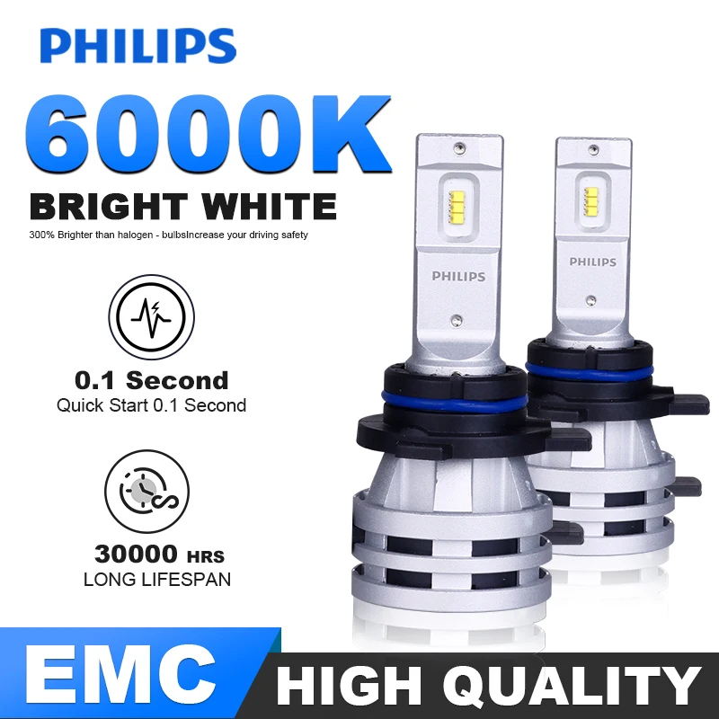 Фото Philips h7 светодиодсветильник фары H11 светодиодсветодиодный Автомобильные H4 H1 H8 9005