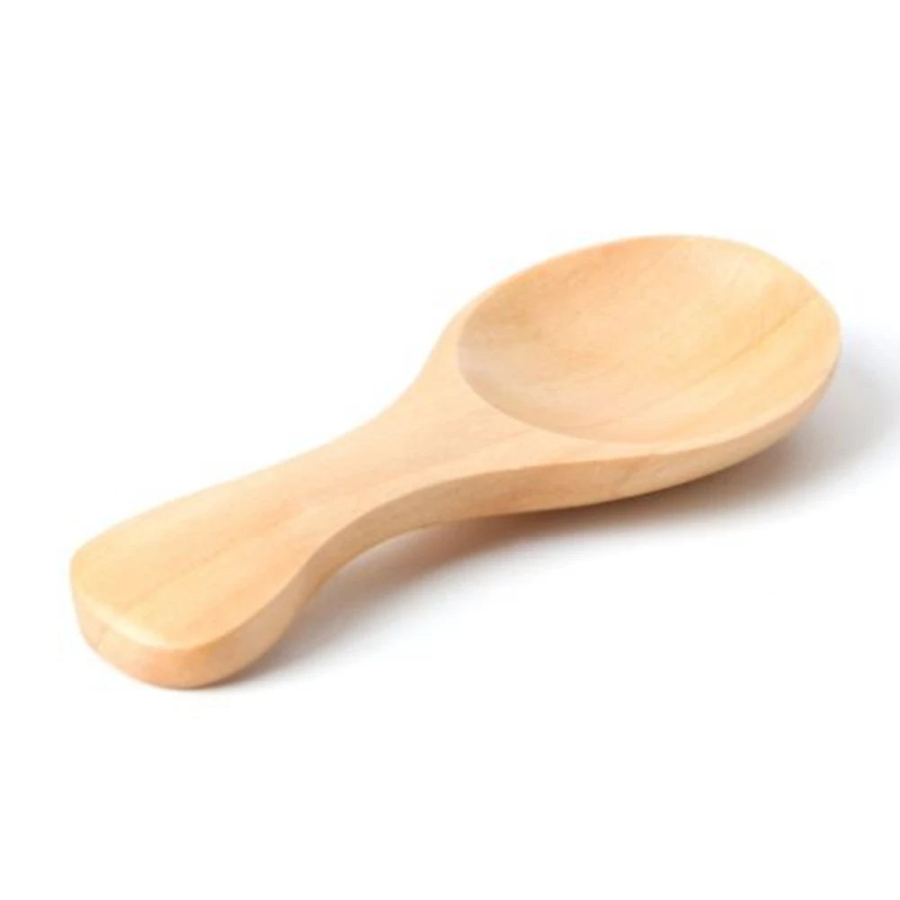 

Hot Selling Small Little Mini Natural Wooden Spoon Tea Honey Coffee Condiment Salt Sugar Spoon