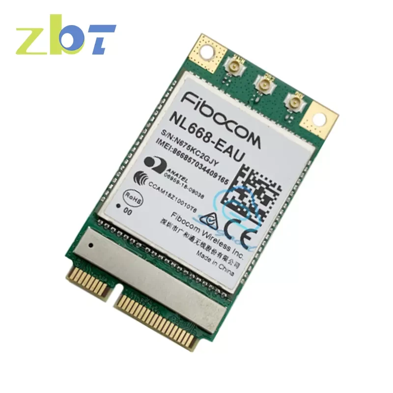 

Fibocom NL668-EAU NL668-LA NL668-AM Minipcie NL668 4G LTE Cat4 module LTE FDD/TDD GSM/GPRS/EDGE for Europe Australia