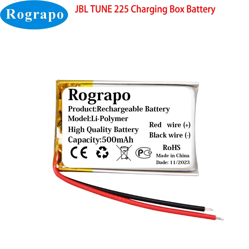 Новинка 3,8 V 500mAh Bluetooth беспроводная гарнитура зарядное устройство батарея для JBL TUNE 225 TWS 225TWS 040719