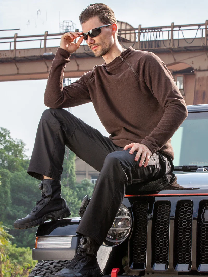 Новинка Осень-зима 2022 мужской Тактический флисовый пуловер уличный Военный