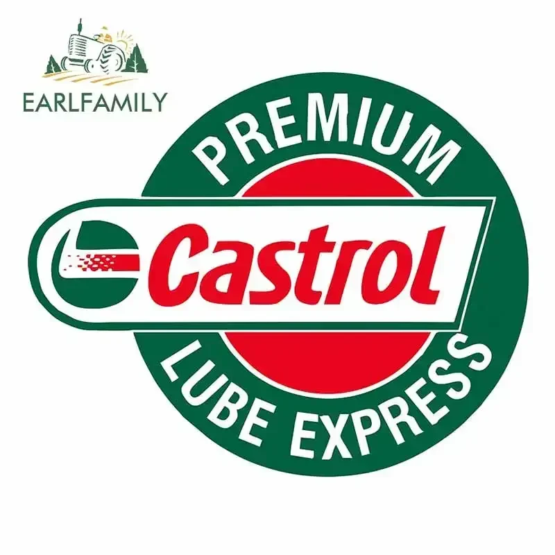 

EARLFAMILY 13 см автомобильный Стайлинг автомобильная наклейка водостойкая Castrol Huile Racing автоколланты авто мото JDM ATV виниловая наклейка