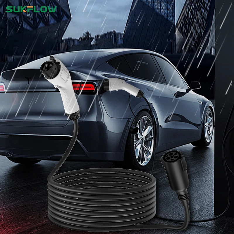Sukflow Тип 1 стандартный зарядный удлинитель США 40 А уличный водонепроницаемый