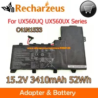 Genuine 15.2V 52Wh C41N1533 Battery Pack For ASUS Laptop ZenBook Flip UX560UQ UX560UX Q524UQ Q534UX UX560UX-1A UX560UX-FZ025T