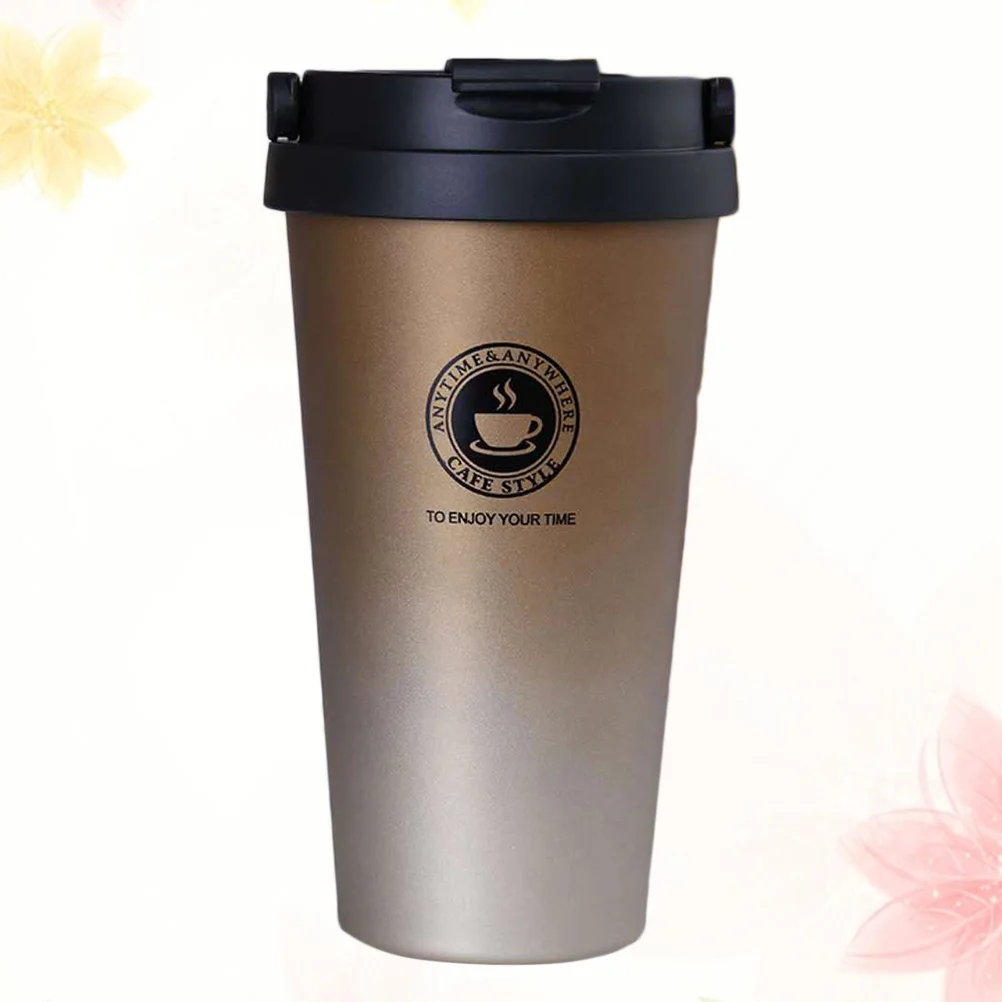 

Cup Stainless Steel Tumbler Vacuum Insulated Anti Hot Double Layer Coffee Drinking
