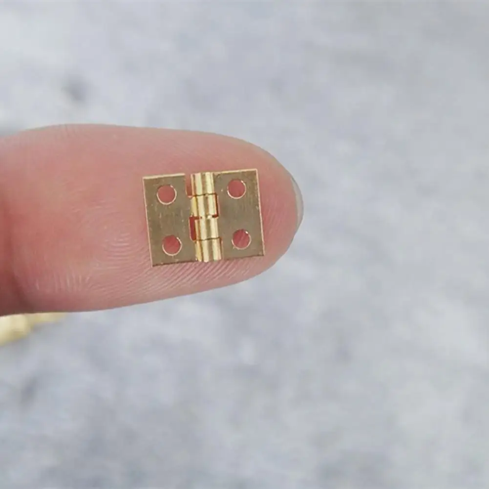 

1 комплект, миниатюрные дверные петли для кукольного домика 1:12