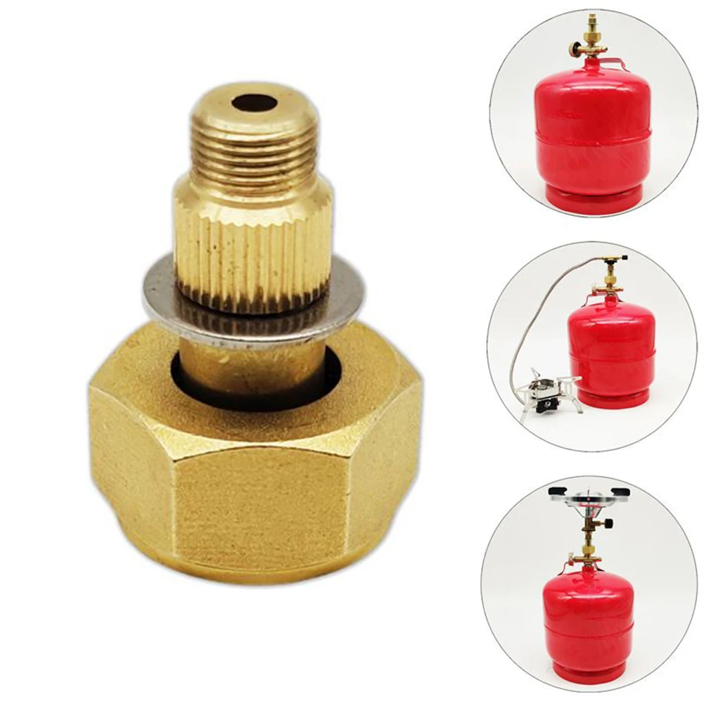

Stove Head Converter Outdoor Lpg Gas Tank Steel Cylinder Adapter Camping Cooker Picnic Camping Equipment Accessories