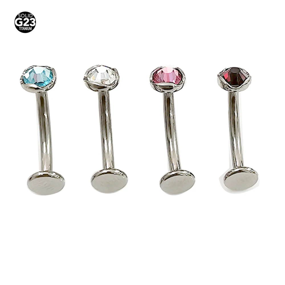 Кольцо для пупка с кристаллами G23 Titanium14G, Изогнутое Кольцо для пирсинга с перевернутым топом, мужское и женское Ювелирное Украшение для тела Кольцо для пупка с кристаллами G23 Titanium14G, Изогнутое Кольцо для пирсинга с перевернутым топом, мужское и женское Ювелирное Украшение для тела