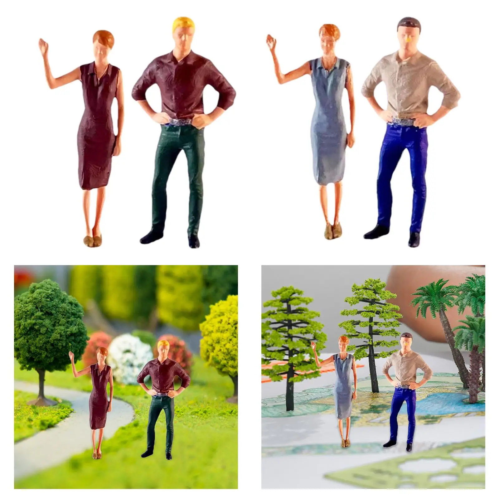2x1/64 женские и мужские фигурки расписанные вручную парные украшения