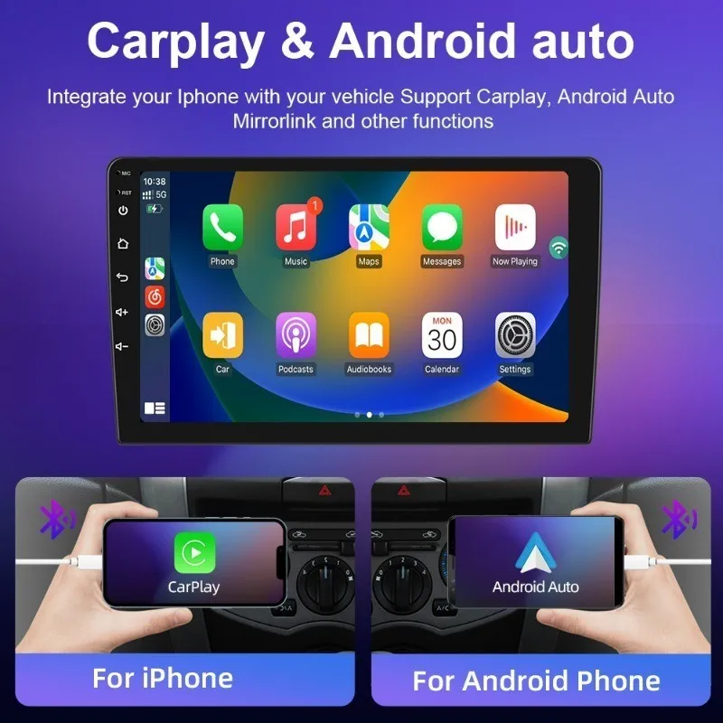 Evean 8G 128G четырехъядерный 360 автомобильный радиоприемник беспроводной Carplay и Android