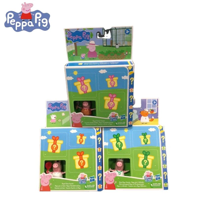 

Peppa Pig Series George Anime Cartoon Surprise Story Doctor Page Chef Play House Blind Box Children's Toy Surprise Gift Box