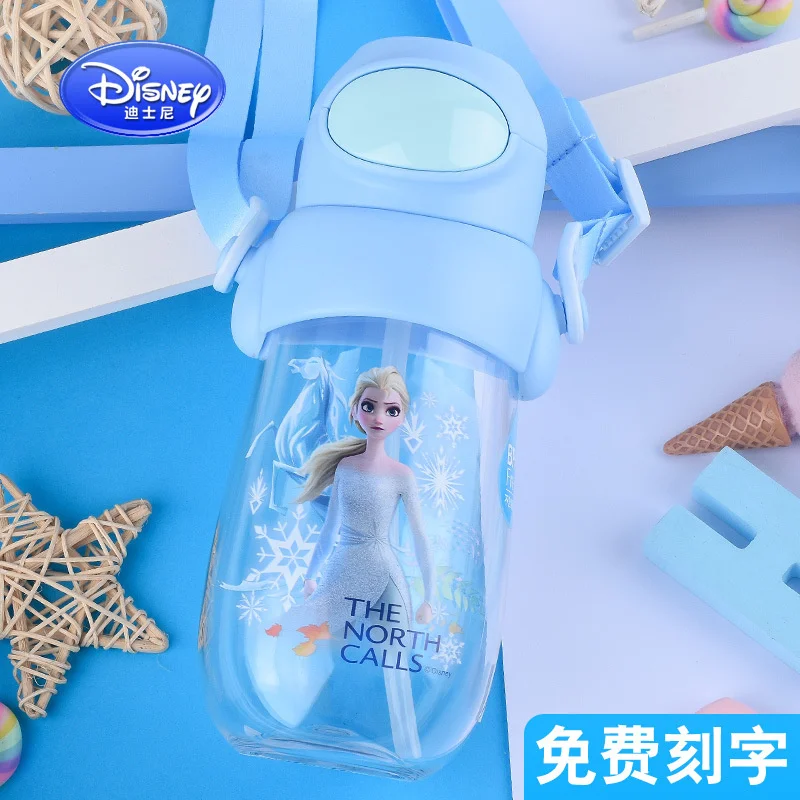 

Disney Tritan Elsa Shoulder Strap Portable girl water bottle