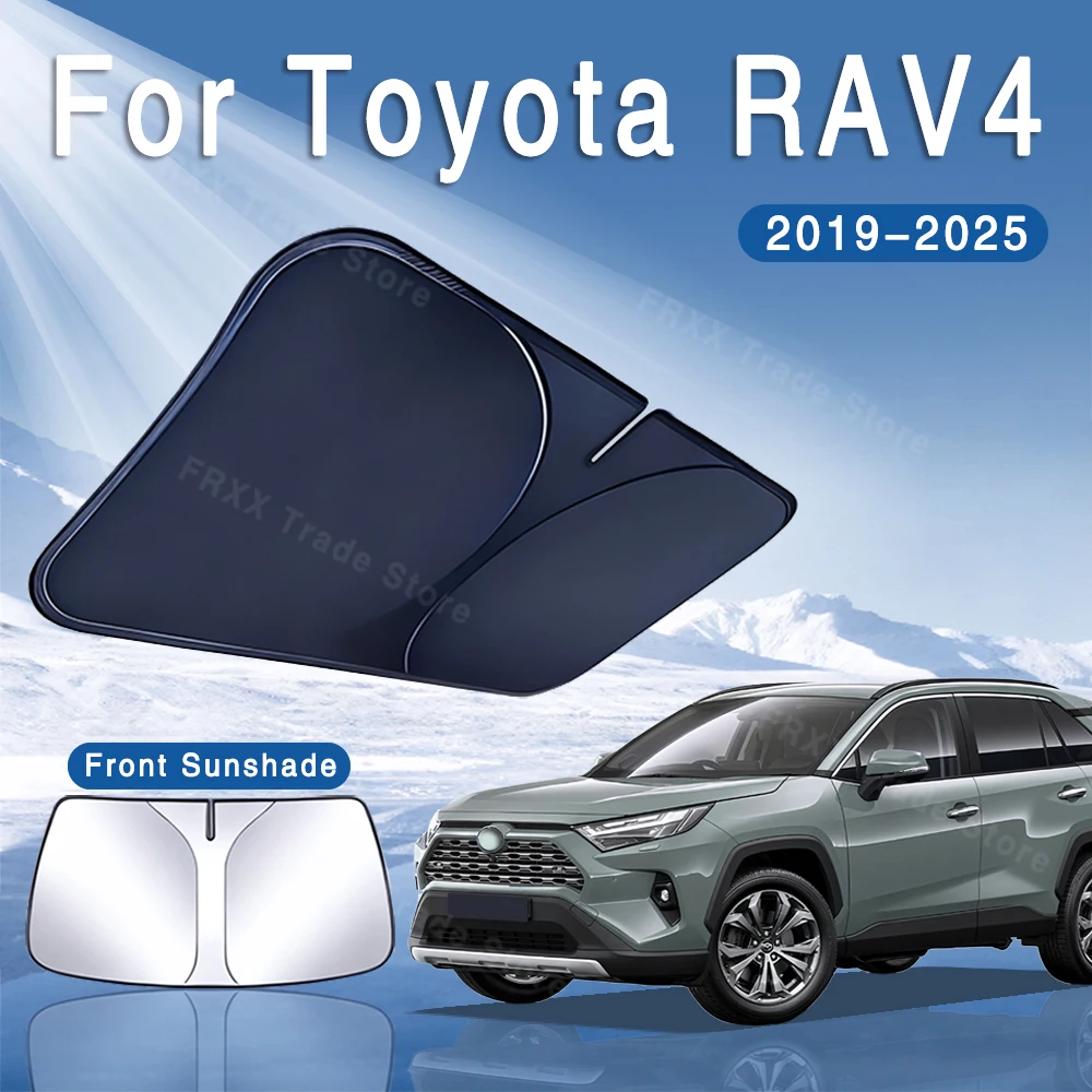 

Для Toyota RAV4 Wildlander XA50 2019 ~ 2025 2022 автомобильный солнцезащитный козырек переднего лобового стекла солнцезащитный козырек теплоизоляция летние автоаксессуары