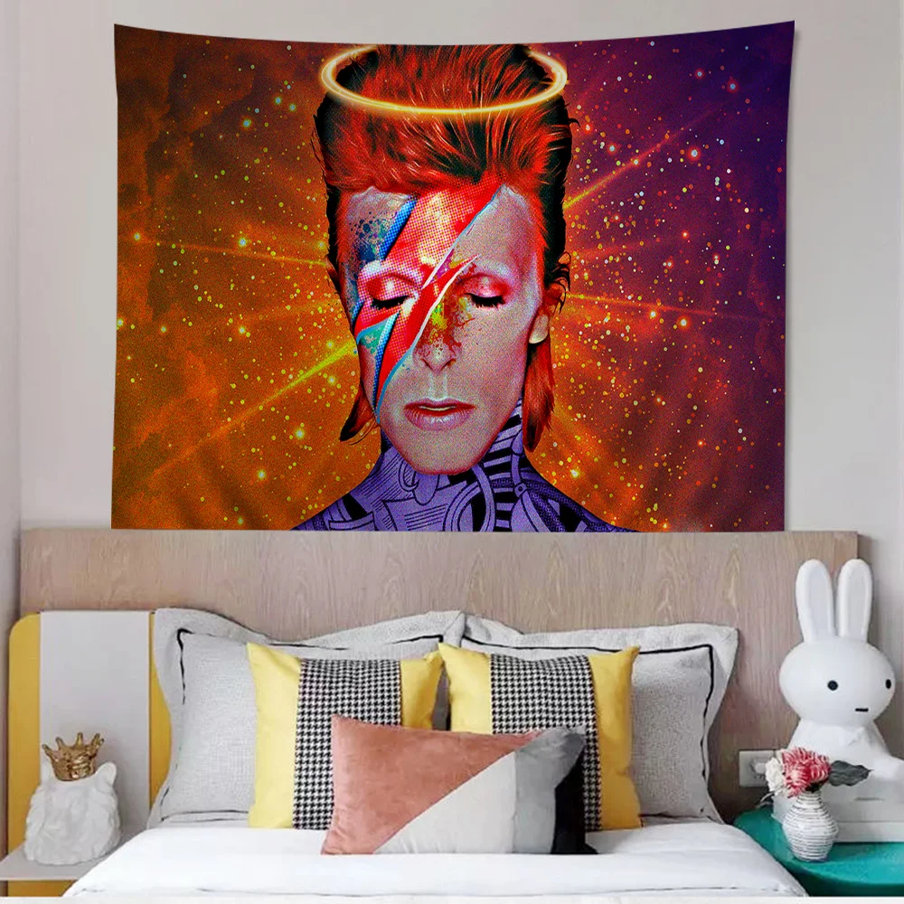 D-David_B-Bowie Красочный гобелен Настенный богемный настенный Мандала Настенные листы