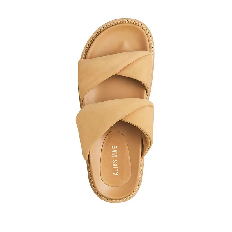 

Top quality Leather platform sandals for women Beach sandals 2023 Summer Paris sandals for women