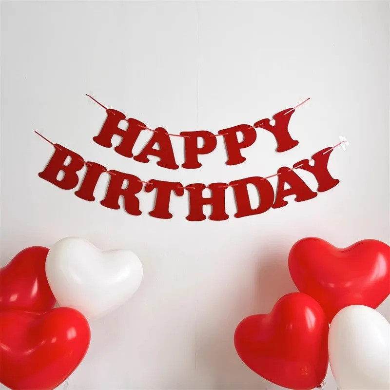 

Баннер "С Днем Рождения" в стиле макарон