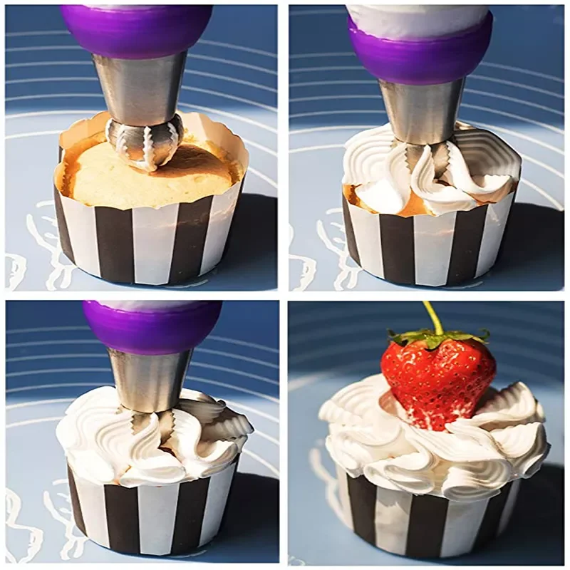 

Russian Tulip Icing Piping Nozzles Pastry Cream Tips Stainless Stee Nozzleb Set Confectionery Bakeware Baking Cake Tools