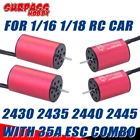 Бесщеточный двигатель Surpass Hobby 2430 2435 2440 2445 ESC 2535A для 114 116 118 RC автомобиль Дрифт Wltoys A959 грузовик 370 280 290 щетка