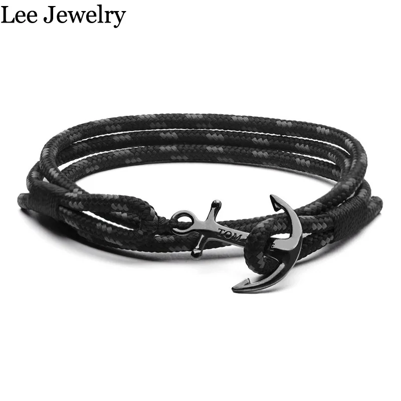 

Stainless Steel Cuff Bangle Sport Beach Rope Thread Bracelet With Box And Tag TH001