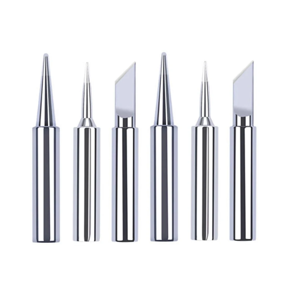 

6 Pcs Soldering Iron Tips IBK Soldering Tip Pure Copper Lead-free 43mm For 936 Soldering Station Welding Equipment Accessories