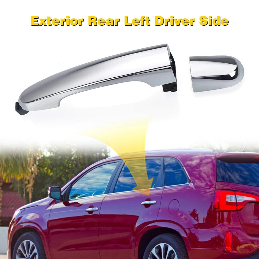 

Front / Rear Left Driver Outside Door Handle Chrome For Kia Sorento 2011-2015 826512P010 836521U010 Car Exterior Door Handles