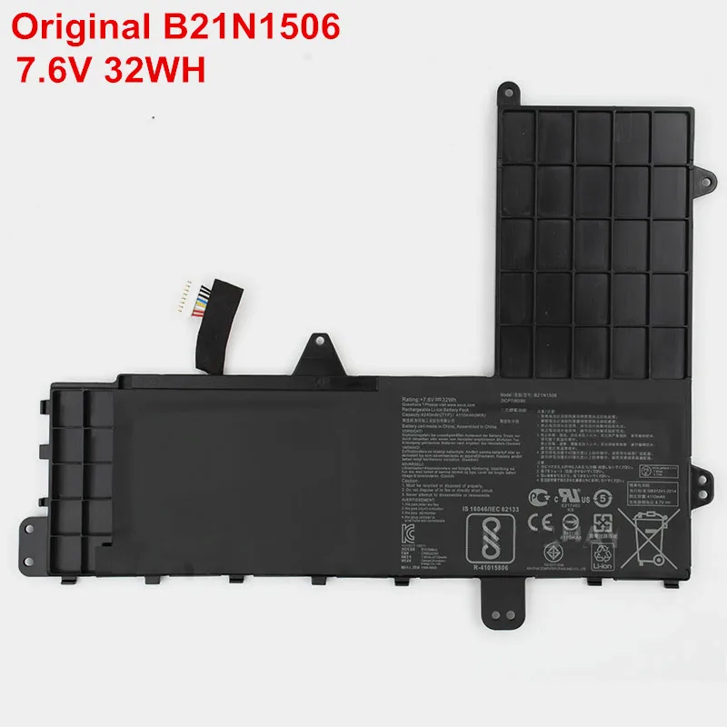 

7.6V 32WH Original Laptop Battery B21N1506 For Asus EeeBook E502M E502MA E502MS E502SA E502MA-XX0016D E502NA Notebook 4Cell New