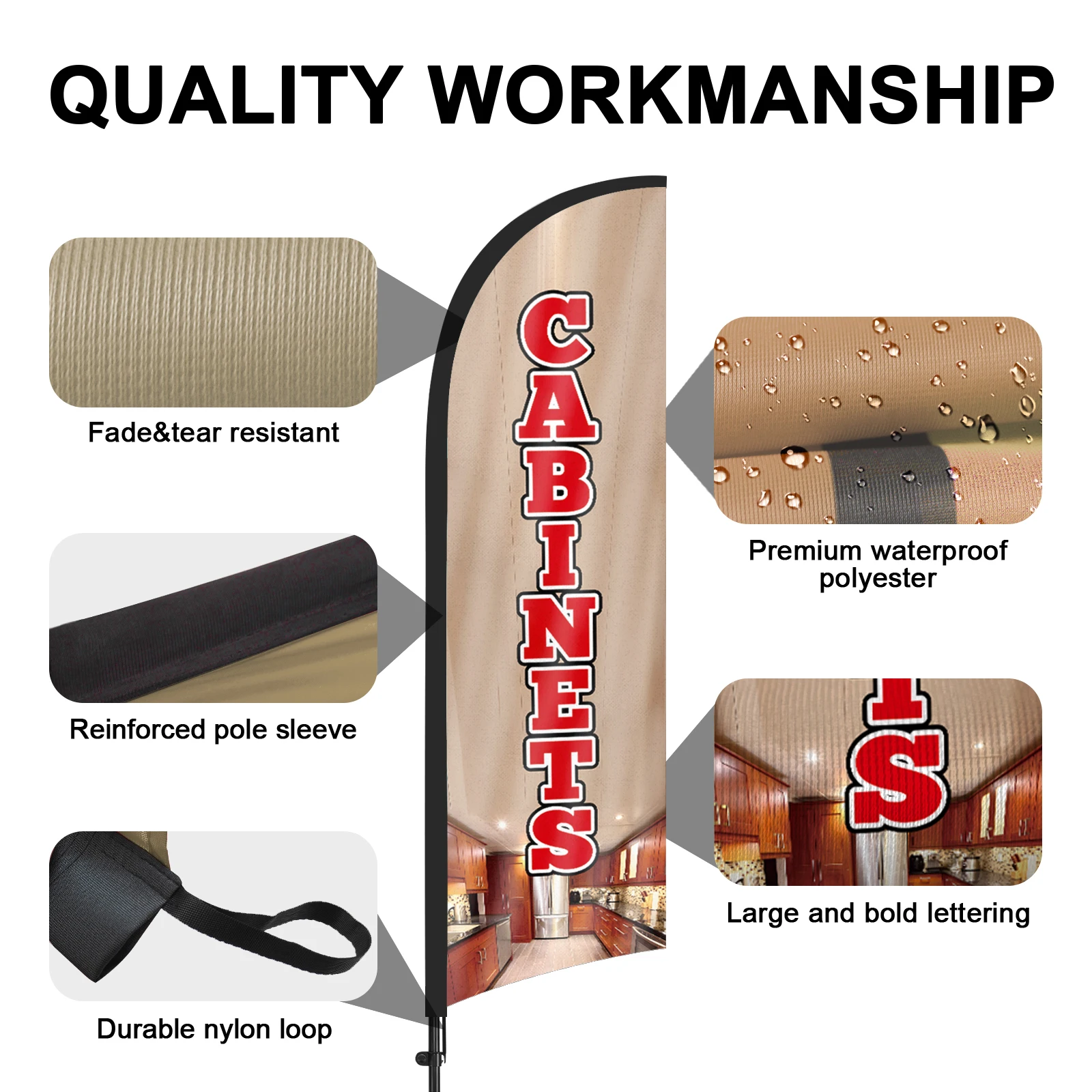 FSFLAG 1 шт. 280 см шкафы перьевой флаг с флагштоком рекламные наружные баннеры