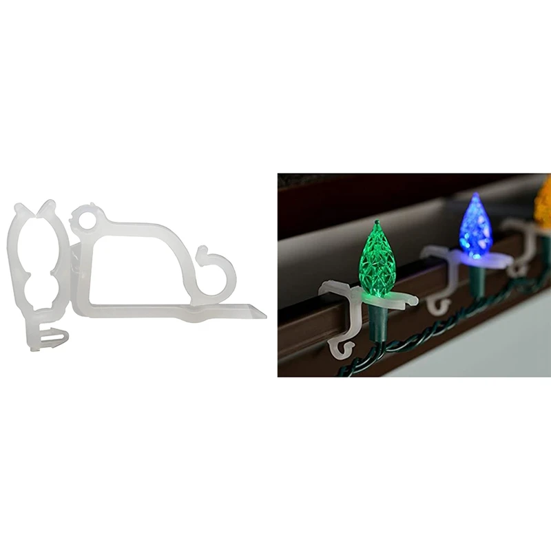 

GTBL Christmas Light Clips, Gutter Clips for Hanging Outdoor Lights, Christmas Outdoor Light Clips