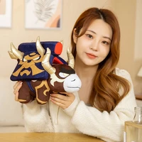 around ara taki a fighting toy cosplay fighting rock cow 30cm doll plush pillow the new game genshin impact anime