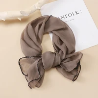 new simulation silk scarf womens clothing with simple style thin moir%c3%a9 long scarf scarf