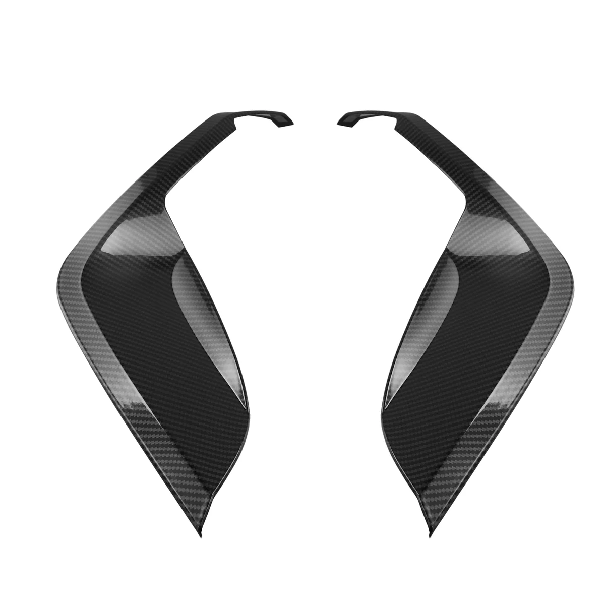 Цвет углеродного волокна передний бампер автомобиля боковой сплиттер спойлер